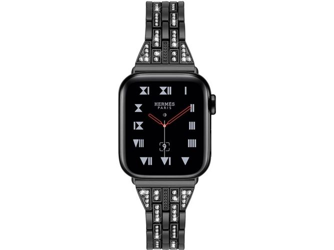Correa Apple Watch 42 mm WJS Metal Negro