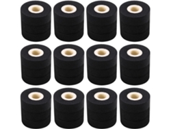 Juego de 36 rodillos de tinta negra de 36 x 10 mm para máquinas de sellado térmico Gokoco MY380F DK1000 DK1100