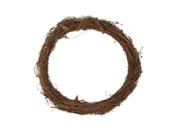 Corona de caña para decoración de jardín DIY de 30 cm para fiestas