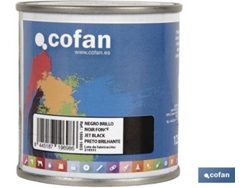 Esmalte Sintético COFAN Negro Brillo   (125 ml)
