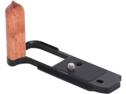 Empuñadura De Madera Para Cámara Sony Rx1r3, Base De Aluminio Fijada Con Tornillos.