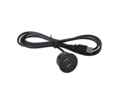 Toma De Carga Usb Con 2 Puertos De 5v 1a, Instalación Empotrada, Cable De 1,5 M Para Teléfonos Móviles Y Tabletas.