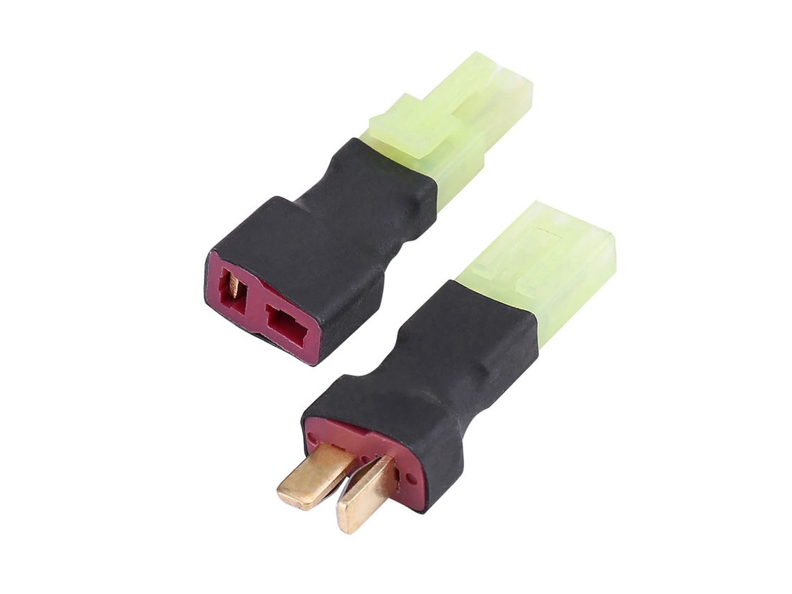 Adaptador Inalámbrico Con Conector T Macho-hembra A Mini Hembra-macho (juego De 2 Piezas De Accesorios Rc)