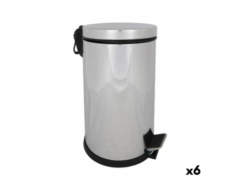 Cubo de basura CONFORTIME Plateado 8 L (6 Unidades)