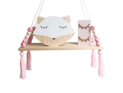 Estante de pared para dormitorios infantiles con temática de princesas