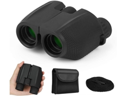 Binoculares 10x25 HD IP68 con visión nocturna FMC para observación de aves, viajes, caza, deportes al aire libre, conciertos, teatro, color negro Yizhood