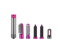 Peine de aire caliente 5 en 1, herramienta automática para peinar el cabello, plancha de doble función, peine para peinar el cabello American Standard Stelasplen