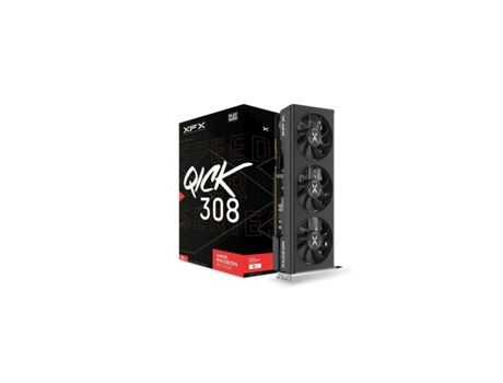 Tarjeta Gráfica XFX Xfx Speedster Qick308 Amd Radeon Rx 7600 Negro Juegos 8 Gb Gddr6