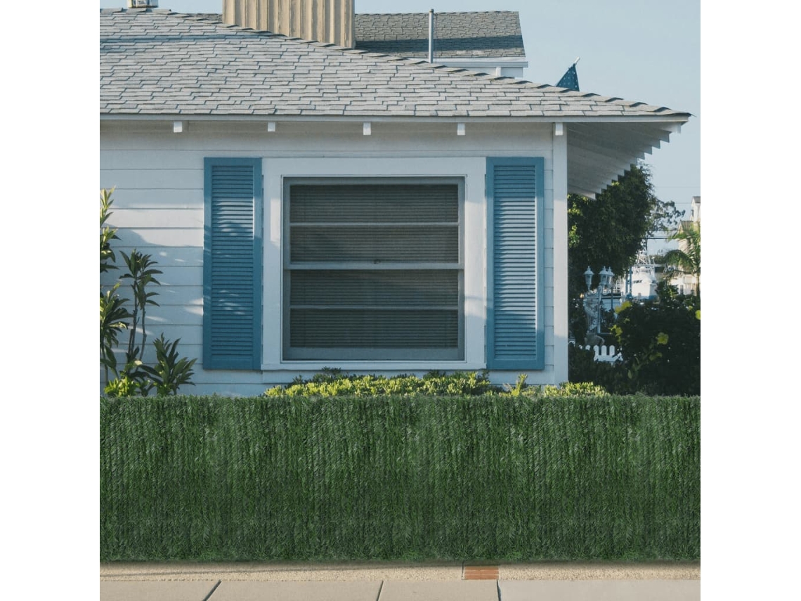 Valla de césped artificial verde de 1 x 5 m, DKD HOME DECOR