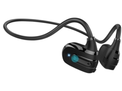 YEMAESRE Auriculares abiertos estéreo integrados ultraligeros con Bluetooth, color negro