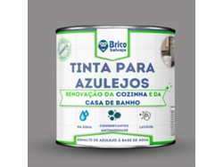 Pintura para azulejos Gris Cálido BRILLANTE 750 ML BRICOSALVAE, conservantes antimoho, fácil aplicación