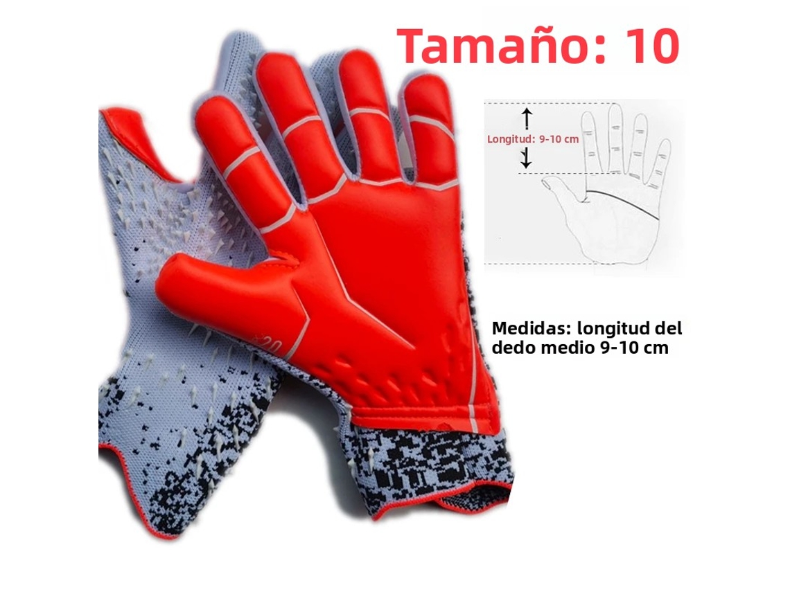 (blanco 10cm) Guantes De Portero De Fútbol Profesional, Protección De Látex Engrosado