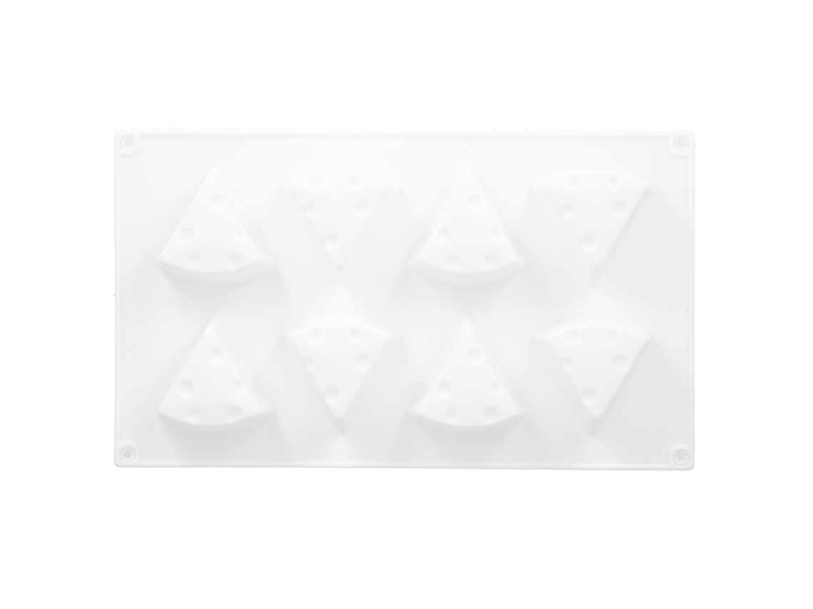 Molde De Silicona 8 Cavidades Para Pasteles Queso Mousse Chocolate Postres Horneado