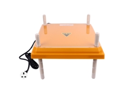 Placa Calefactora Ajustable Para Pollos, 30,7 X 30,7 Cm, Para 15 Pollos, 220 V, Enchufe Británico, Color Amarillo.