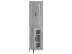 Alacena VIDAXL Gris Madera contrachapada (34,5x34x180 cm)