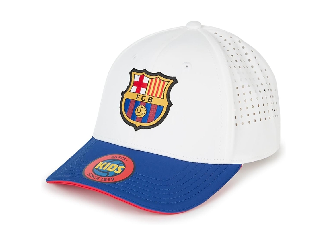 Gorra FC BARCELONA Blanco y Azul Junior