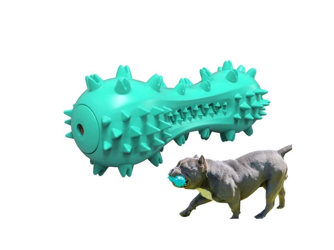 2026-juguete Masticable Linjou Para Perros De Masticación Agresiva Con Pitido, Flotante Y Cepillo Dental Azul