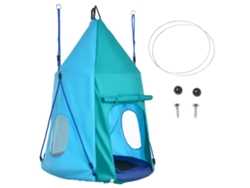Columpio Nido Tienda Ø100cm Cuerdas Ajustables Impermeable Carga 150kg