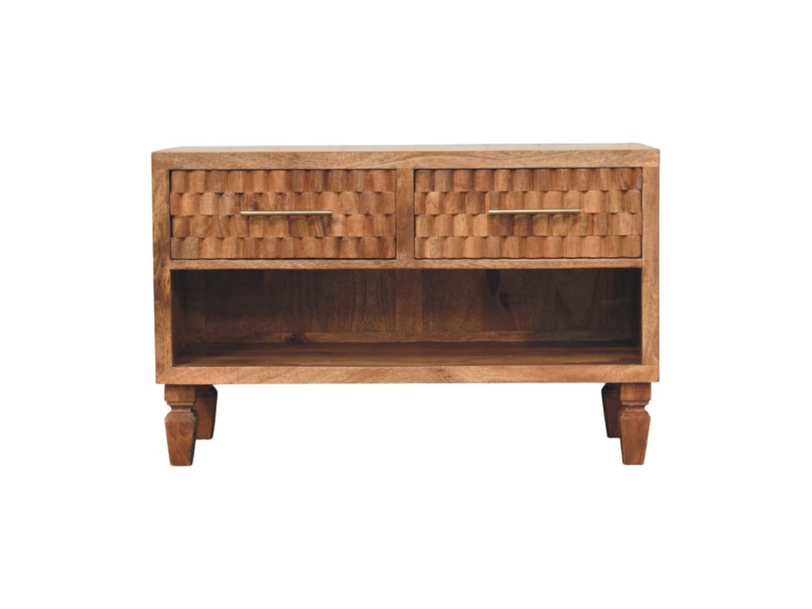 Mueble zapatero de madera maciza Arno de ARTISAN FURNITURE EST 1995 TM en teca dorada