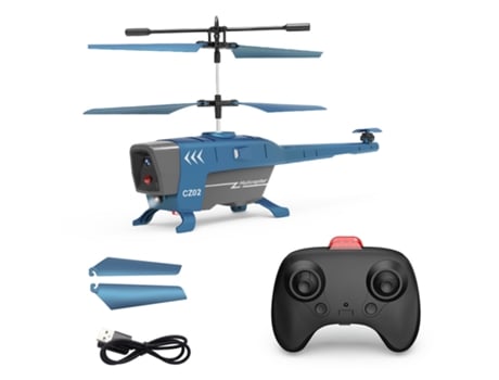 Helicóptero de control remoto (2.5CH - Duración de la batería: 10 min - Azul)