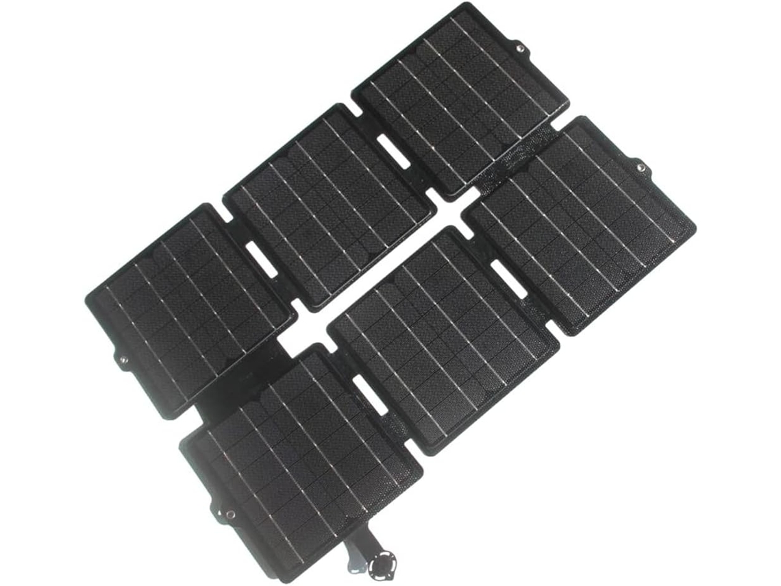 Panel Solar Plegable Usb Flexible De 30 W Con Cargador De Pilas De 5 V/12 V