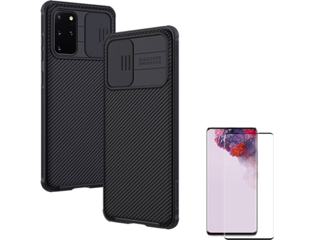 Carcasa y Protector Samsung S20 Plus Nillkin Camshield Negro