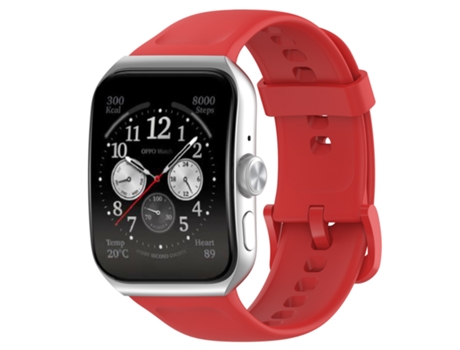 Correa de reloj inteligente para OPPO Watch 3 Pro Silicona suave de color sólido (rojo)
