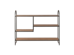Consola Alexandra House Living en hierro y madera de abeto, 120x30x94cm