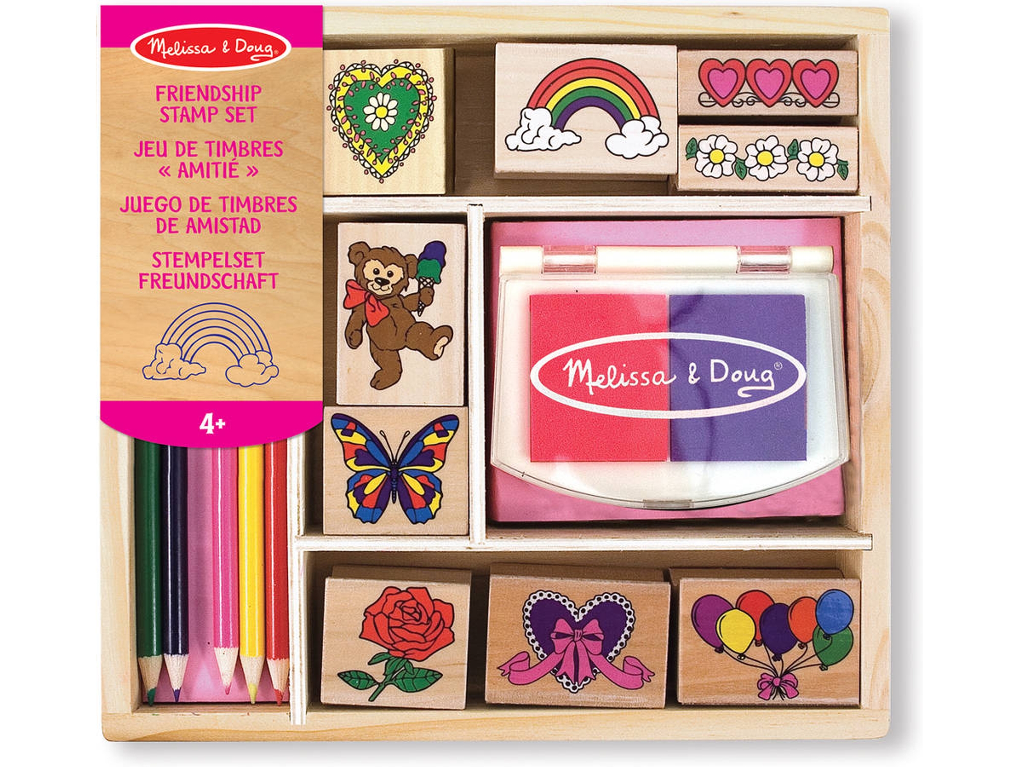 Kit de Sellos para Niños MELISSA & DOUG Friendship Stamp Set