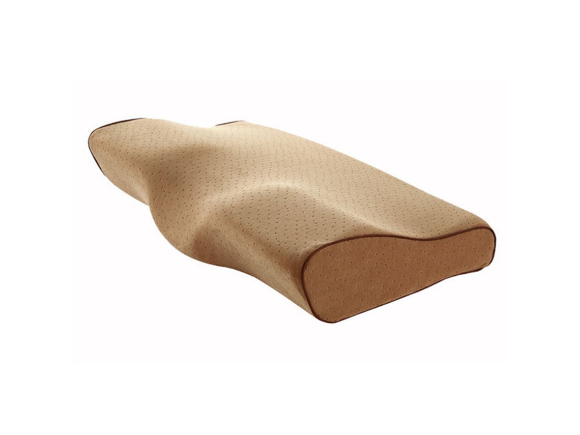 Travesseiro De Espuma Viscoelástica Eifson Com Recuperação Lenta Para Relaxamento Cervical, 62 Cm (cor Camelo)