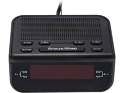 Radio Despertador WJS CT1249 (Negro - Digital)