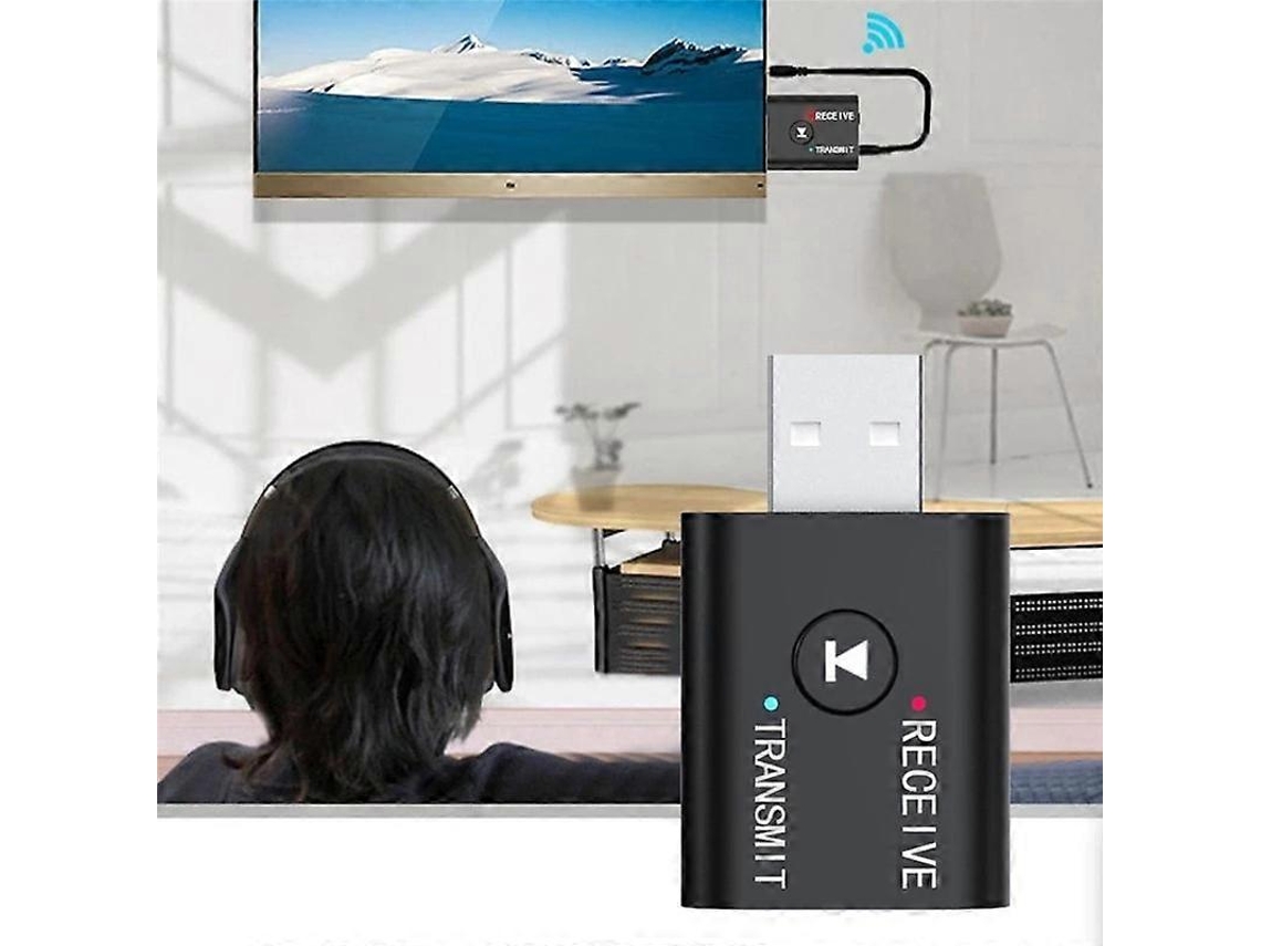 Adaptador de audio Bluetooth Transmisor Receptor USB Bluetooth Transmisor Receptor de audio 2 en 1 Rosewell