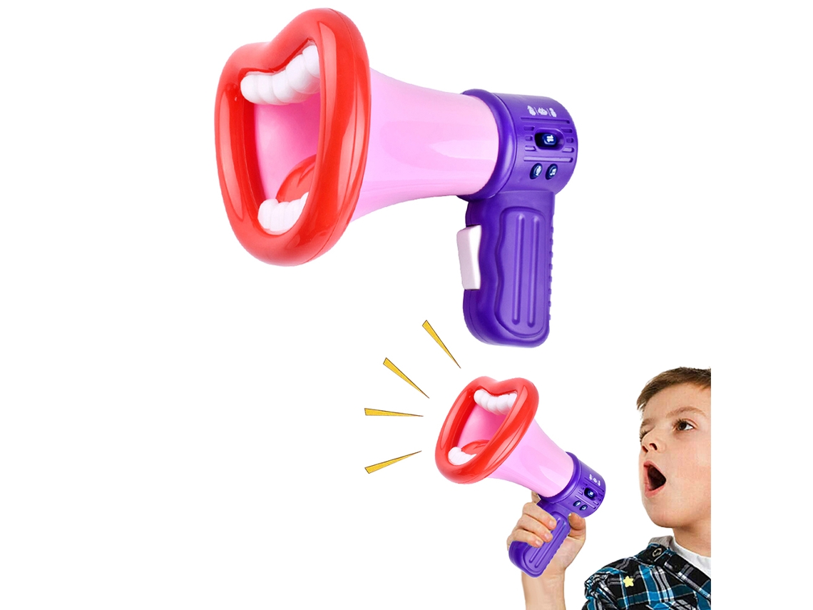 Ats-juguete De Cuerno Novedoso Cambiador De Voz Altavoz Amplificador De Sonido Regalo Para Niños