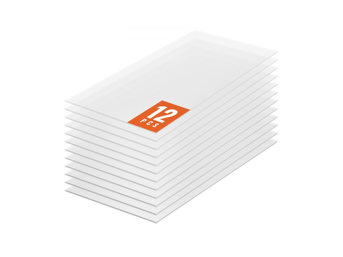 Paneles de techo de policarbonato de 6 mm con 80% de transparencia y protección UV Tekmaquinas