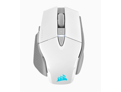 Ratón CORSAIR (yes - 26000 dpi - Plata,Blanco)