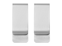 2 Clips De Metal De Acero Inoxidable Para Billetes Para Hombre, Tarjetero, Mini Carteras, Color Plata.