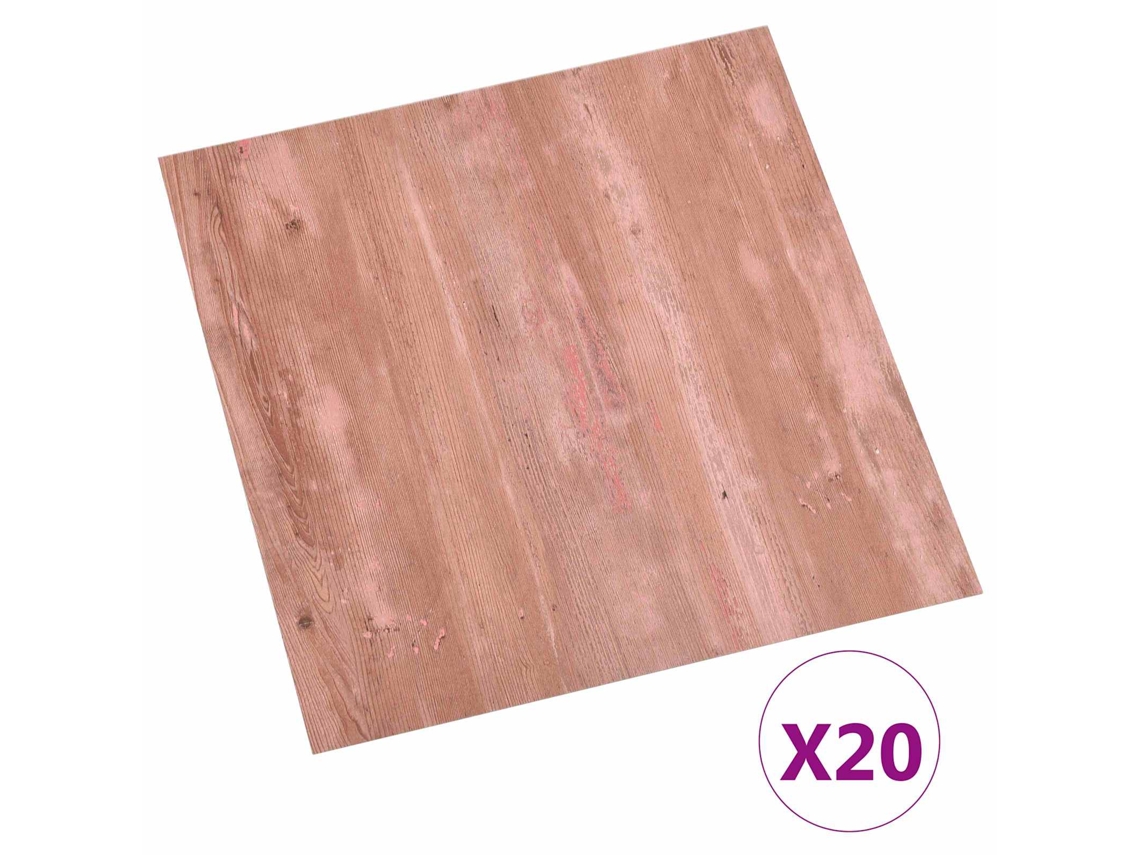 Maison Exclusive - Tablones De Suelo Autoadhesivos 30,5 X 30,5 Cm 20 Pcs Pvc Rojo