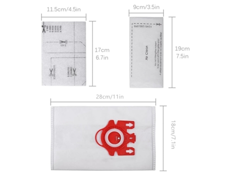 Accesorio Aspiradores MIELE de 10 paquetes FjmGn serie C3 S2 S5 S8