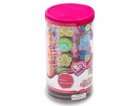 Juego Educativos TACHAN Botões coloridos para fazer pulseiras e colares