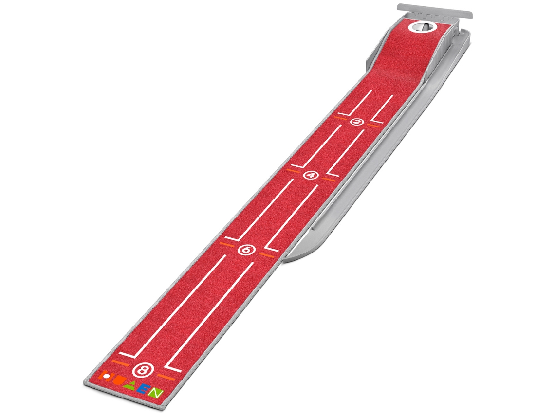 Mini tapete de putting, equipo portátil para practicar golf en interiores y exteriores, rojo, Digitallab