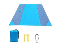 KOFIHETY Manta de exterior para picnic, playa, impermeable, resistente a la arena, plegable, con bolsa de transporte y anclajes en las esquinas, de secado rápi
