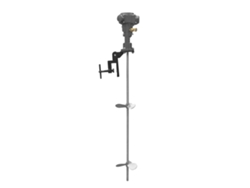 Mezclador neumático, capacidad de 190 L, rango de velocidad de 50 a 2000 RPM, OEM plateado