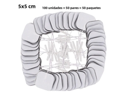 (100 Piezas, 5x5cm) Parche De Electrodos Tens Ems Parche De Gel