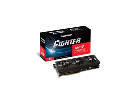 Tarjeta Gráfica POWERCOLOR RX7700XT 12G-F/OC (GDDR6 - AMD - AMD RADEON RX 7700 XT - 12 GB GDDR6)