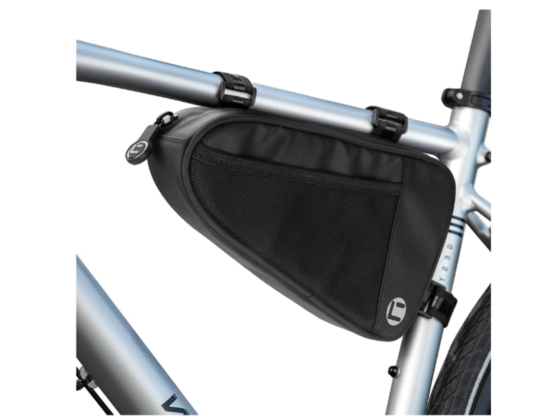 Bolsa para bicicleta con estructura triangular, 1 L, impermeable, con bolsillos de malla, Gusshious