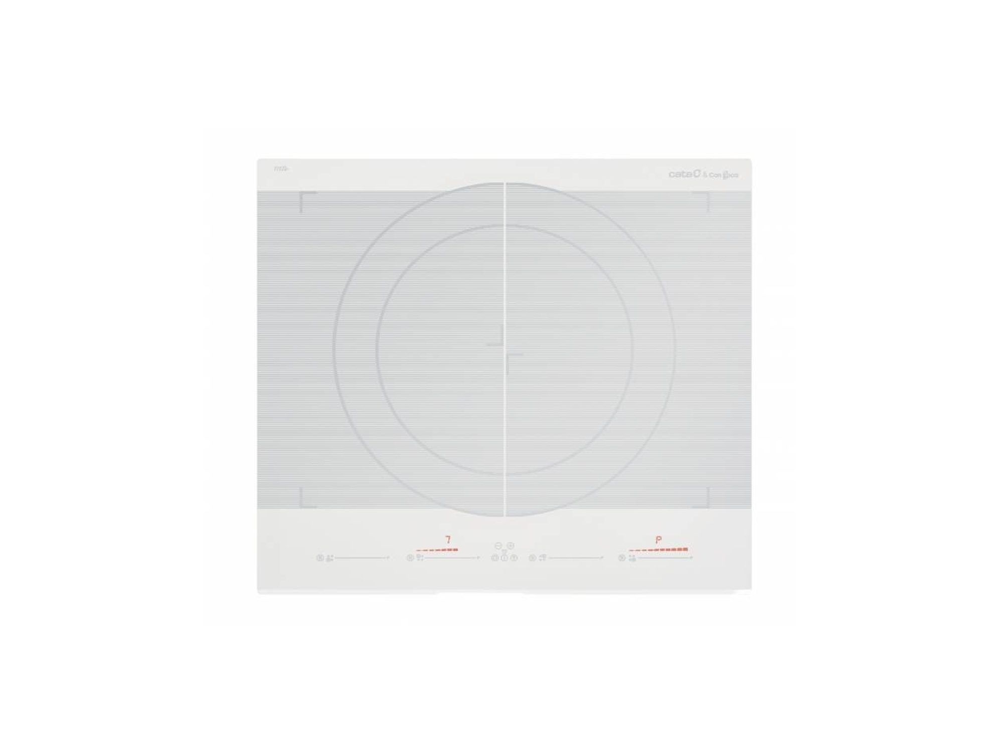 Placa de Inducción CATA GIGA 600 WH (Eléctrica - 59 cm - Blanco)