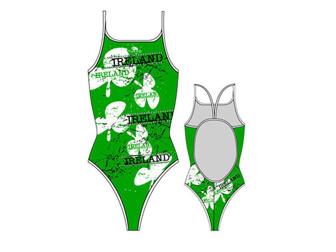 Traje de baño para Mujer TURBO Irlanda Verde para Natacion (XXL)