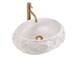 Lavabo sobre encimera beige Rea Mika