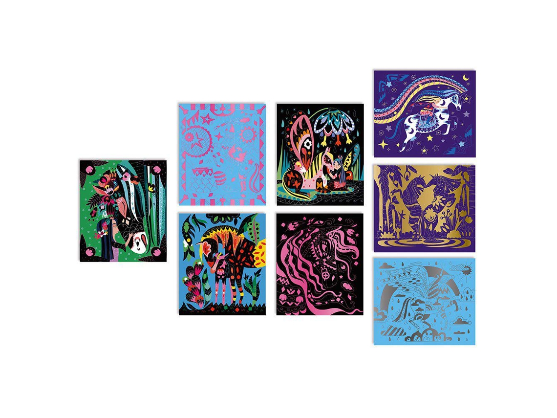 Janod Scratch Art Caballos Y Unicornios
