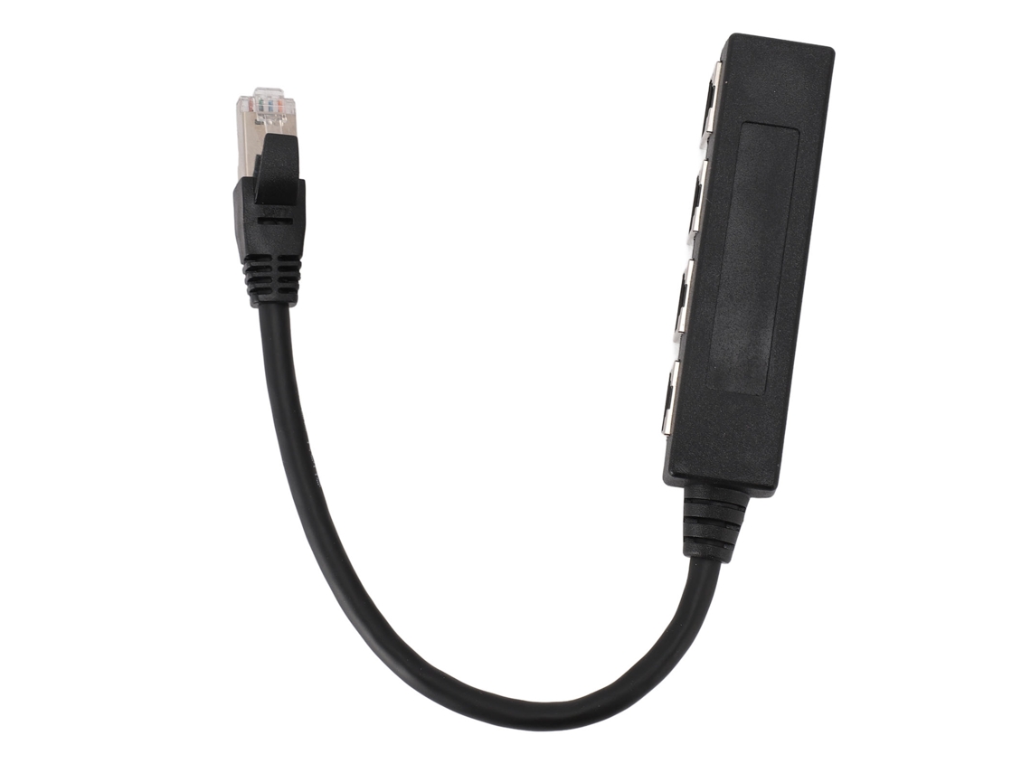 Divisor De Ethernet Profissional 1 Para 4 Portas Rj45 Alta Velocidade 100mbps 1000mbps Para Computador